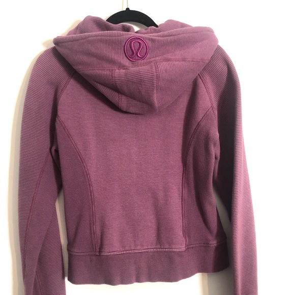 LULULEMON Purple Striped Scuba Sweater - Picture 2 of 4